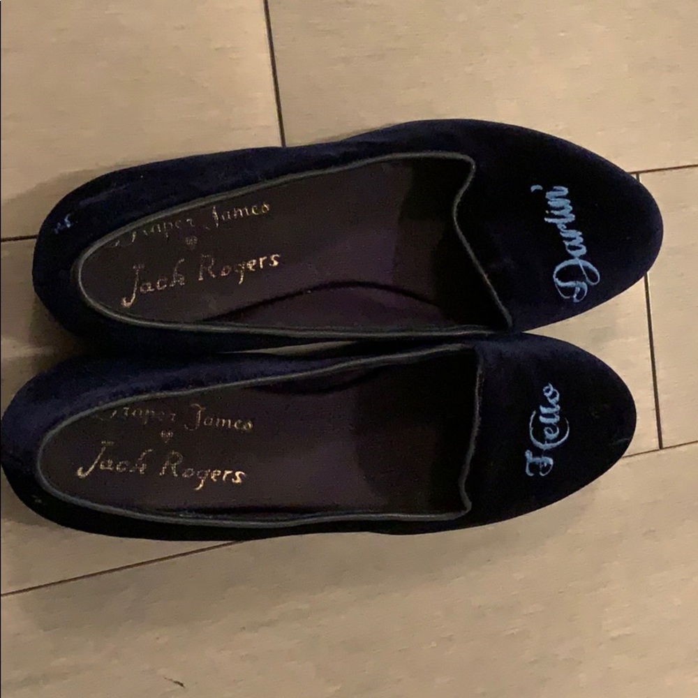 Jack Rogers/ Draper James navy flats